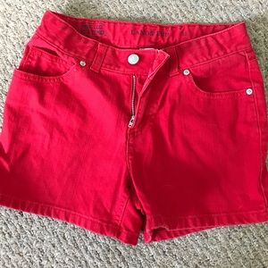 Red Lands’ End Shorts Size 12